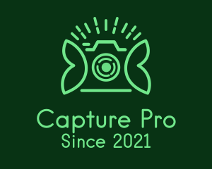 Green Photography Camera  logo design