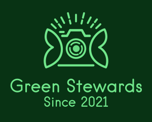 Green Photography Camera  logo design