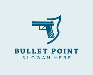 Firearm Gun Weapon logo design