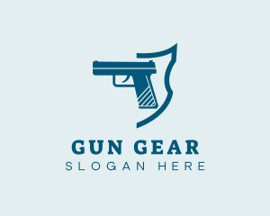 Firearm Gun Weapon logo design