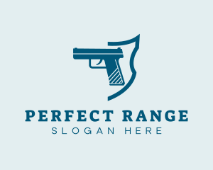 Firearm Gun Weapon logo design