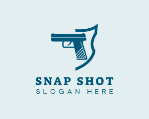 Firearm Gun Weapon logo design