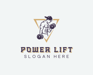 Strong Weightlifter Man logo