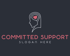 Psychology Support Counseling logo design