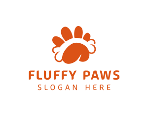 Dog Paw Bone logo design