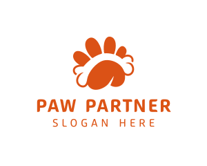 Dog Paw Bone logo design