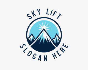 Travel Mountain Summit logo design