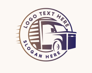 Fast Courier Trucking Logo