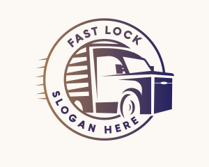 Fast Courier Trucking logo design