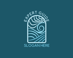 Sea Wave Resort logo design