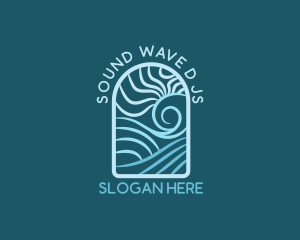 Sea Wave Resort logo design