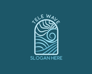 Sea Wave Resort logo design