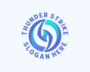 Electrical Bolt Thunder logo design