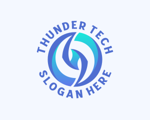 Electrical Bolt Thunder logo design