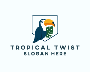 Tropical Toucan Bird logo design