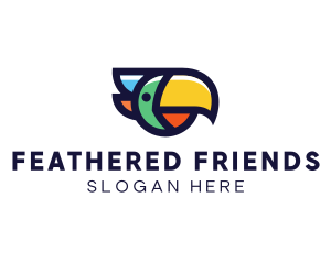 Forest Parrot Head logo
