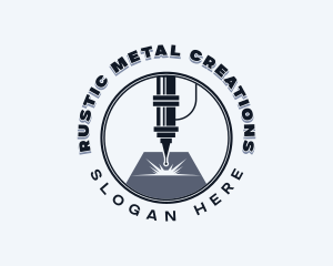 Laser Metalworks Engraving logo design