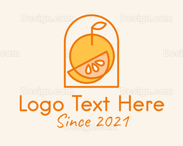Orange Fruit Harvest Logo