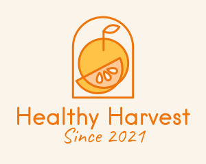 Orange Fruit Harvest  logo design