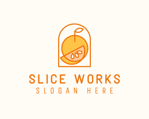 Citrus Orange Fruit logo design