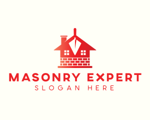 Masonry Trowel Construction logo design