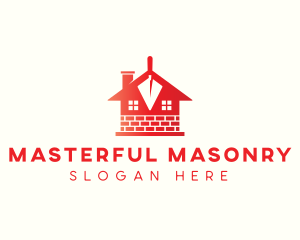 Masonry Trowel Construction logo design