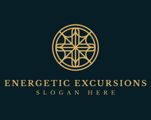 Religious Cross Circle logo design