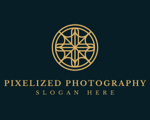 Religious Cross Circle logo design