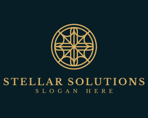 Religious Cross Circle logo design