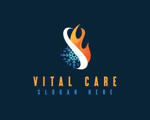 Fire Snowflake Thermal Logo