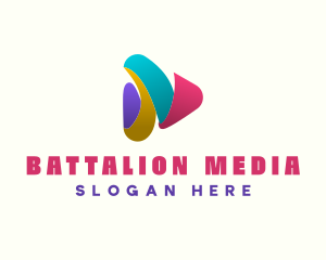 Colorful Media Player logo design