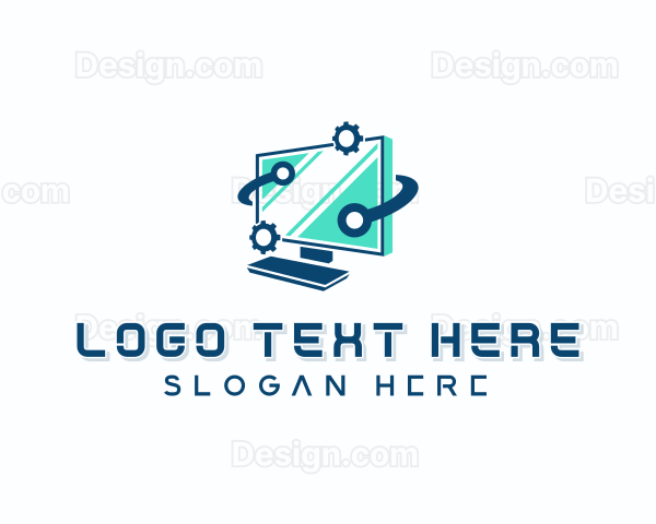 Computer Digital Tech Logo