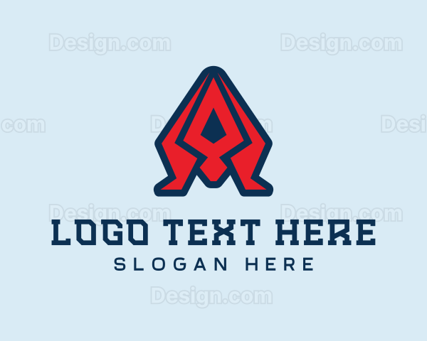 Abstract Gaming Letter A Logo