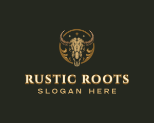 Rustic Bull Ranch logo design