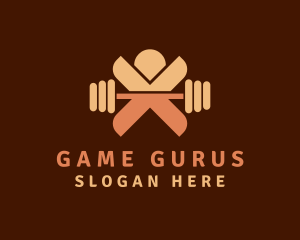 Gym Weights Letter X logo