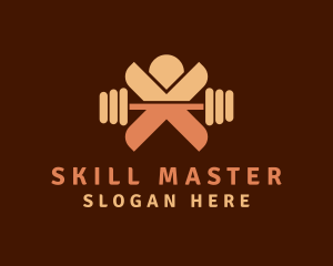 Gym Weights Letter X logo