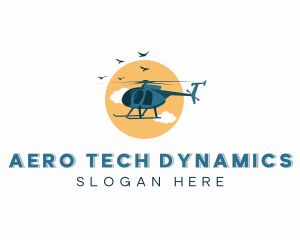 Helicopter Air Transportation logo design