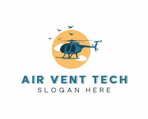 Helicopter Air Transportation logo design