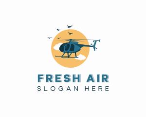 Helicopter Air Transportation logo design