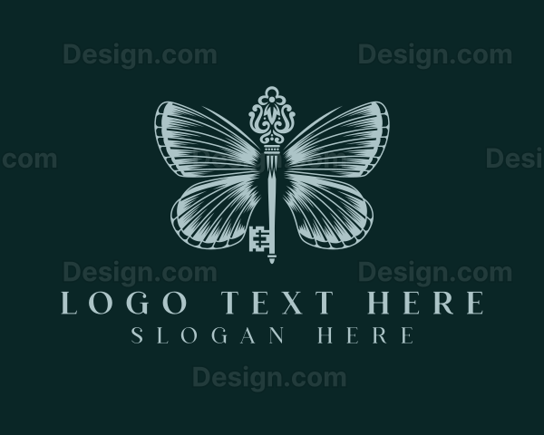 Fancy Butterfly Key Logo