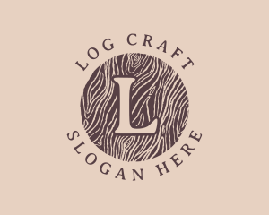 Generic Woodworking Log logo design