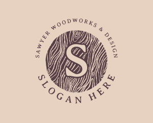 Generic Woodworking Log logo design