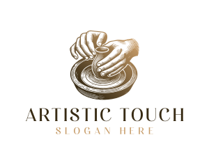 Clay Pottery Hand logo
