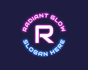 Neon Tech Lettermark  logo design