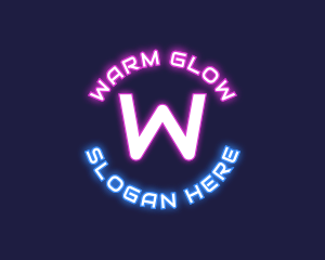 Neon Tech Lettermark  logo design