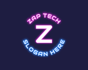 Neon Tech Lettermark  logo design