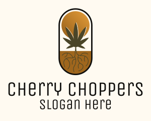 Hemp Farm Badge Logo