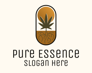 Hemp Farm Badge logo design