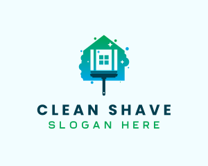 Clean Squilgee Housekeeping logo design