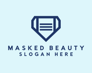 Diamond Face Mask logo design